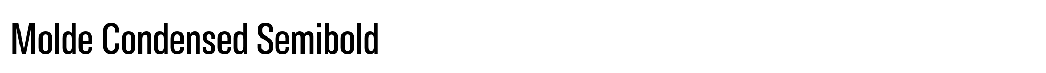 Molde Condensed Semibold image